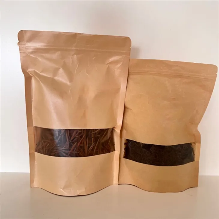 Windows가 있는 스탠드업 파우치